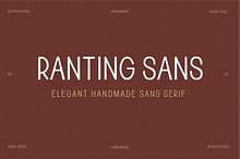 RANTING SANS | HANDMADE