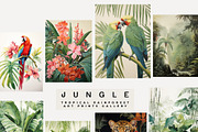TROPICAL JUNGLE PRINTS GALLERY, a Background Graphic by Lana Elanor (Thumbnail 7 of 10)
