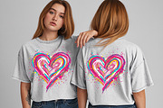 Colorful Brushstroke Valentines Png, an Illustration by SinaCreation (Thumbnail 11 of 11)