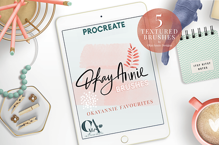 OkayAnnie Procreate Textured Brushes
