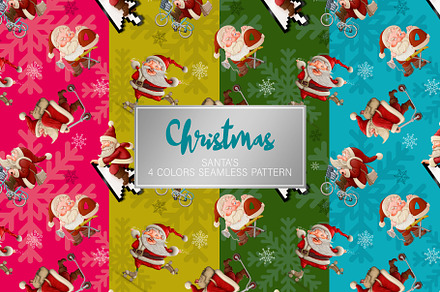 Santa's seamless paper