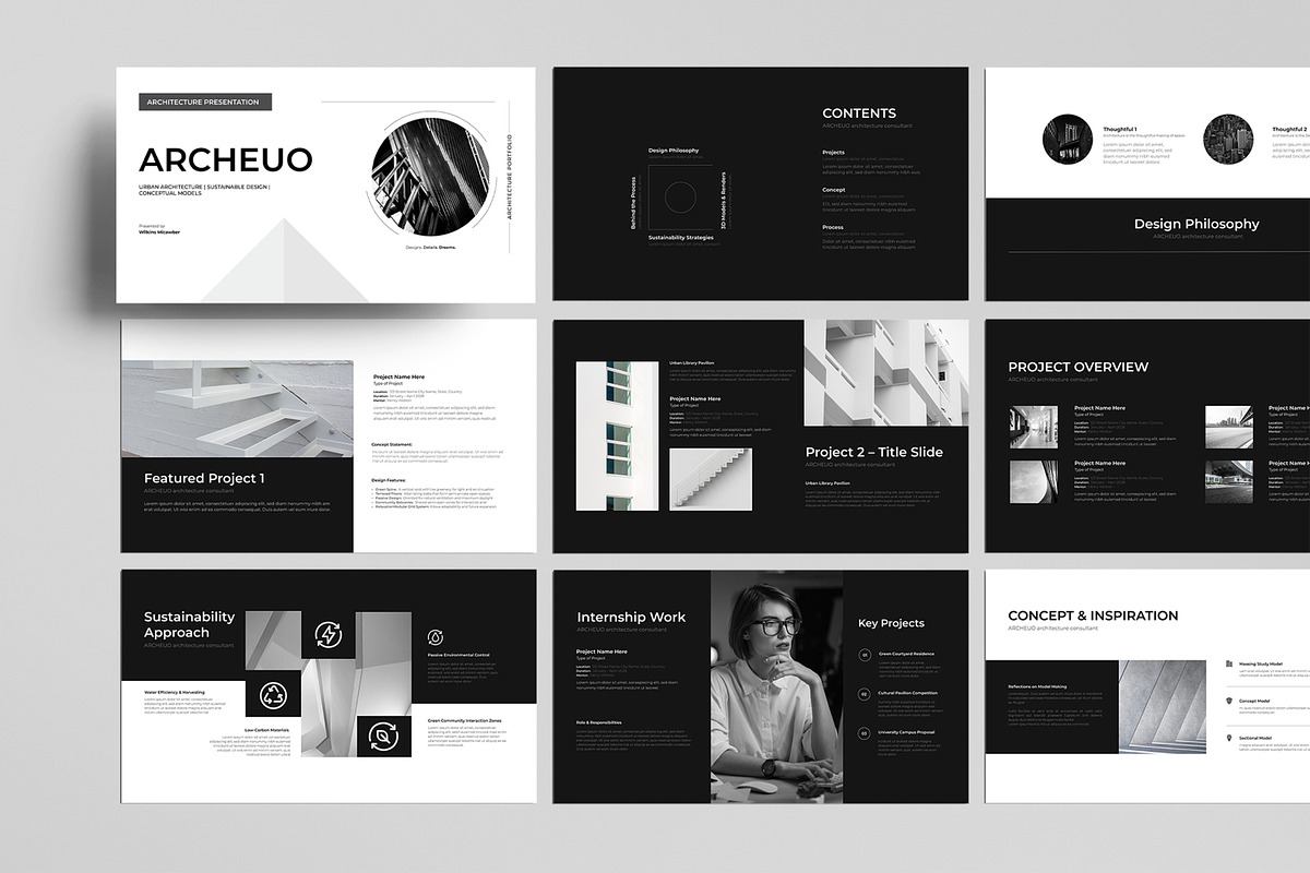 Architecture Portfolio Presentation, a Presentation Template by MightyDesign (Photo 1 of 8)