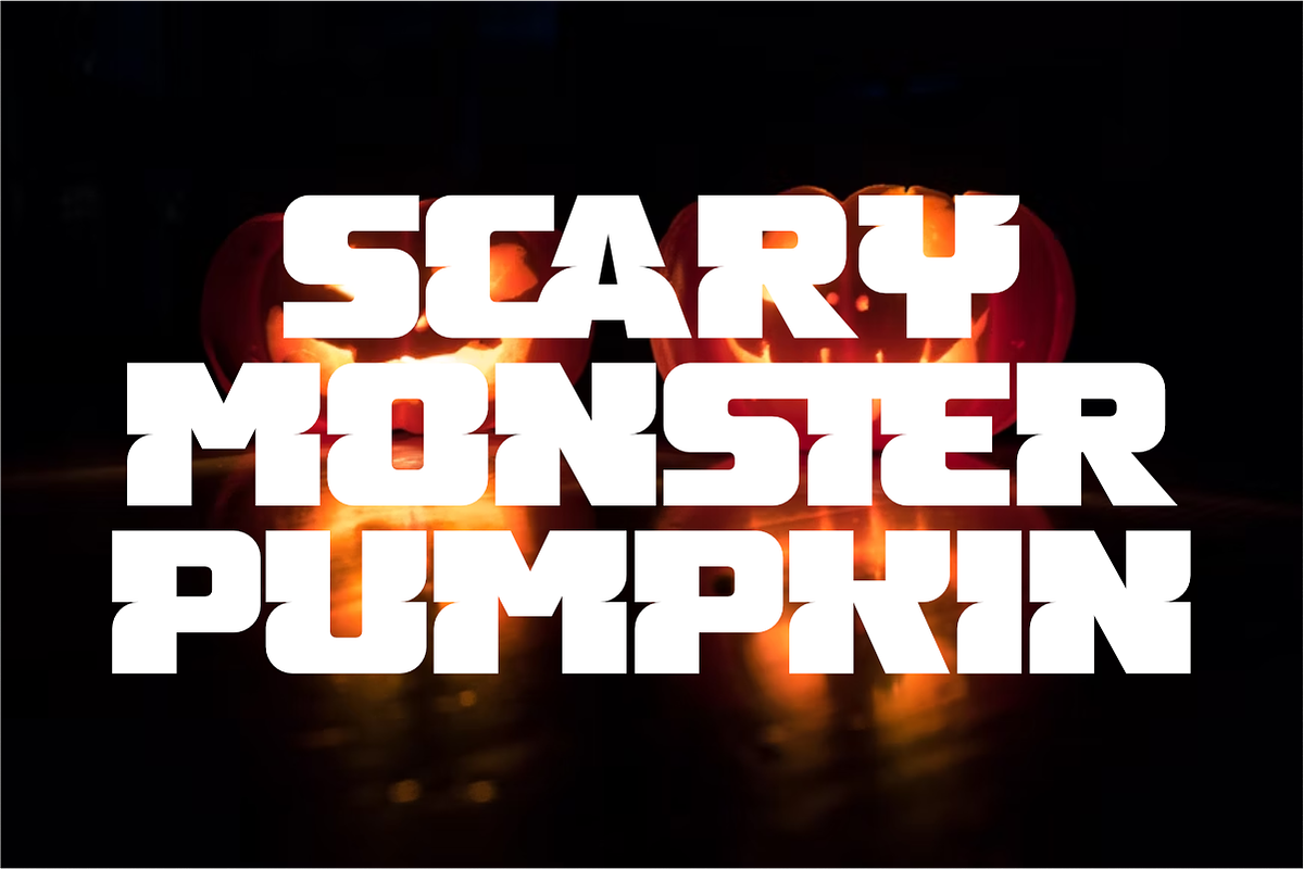 Momster - Halloween Display Font, a Sans Serif Font by Pian45 Studio (Photo 5 of 10)