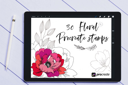 Procreate Stamps - Floral