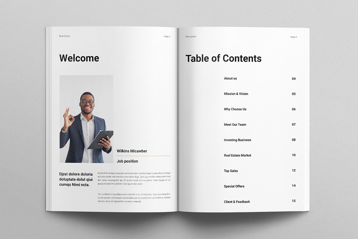 Real Estate Brochure Template, a Brochure Template by E-Type (Photo 2 of 7)