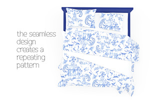 Chinoiserie Watercolour - Seamless