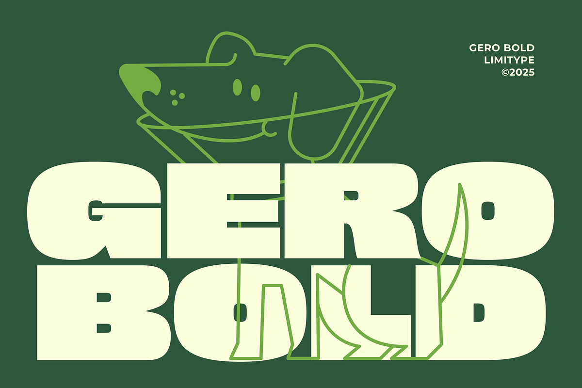 Gero - Bold Font, a Sans Serif Font by limitype (Photo 1 of 12)