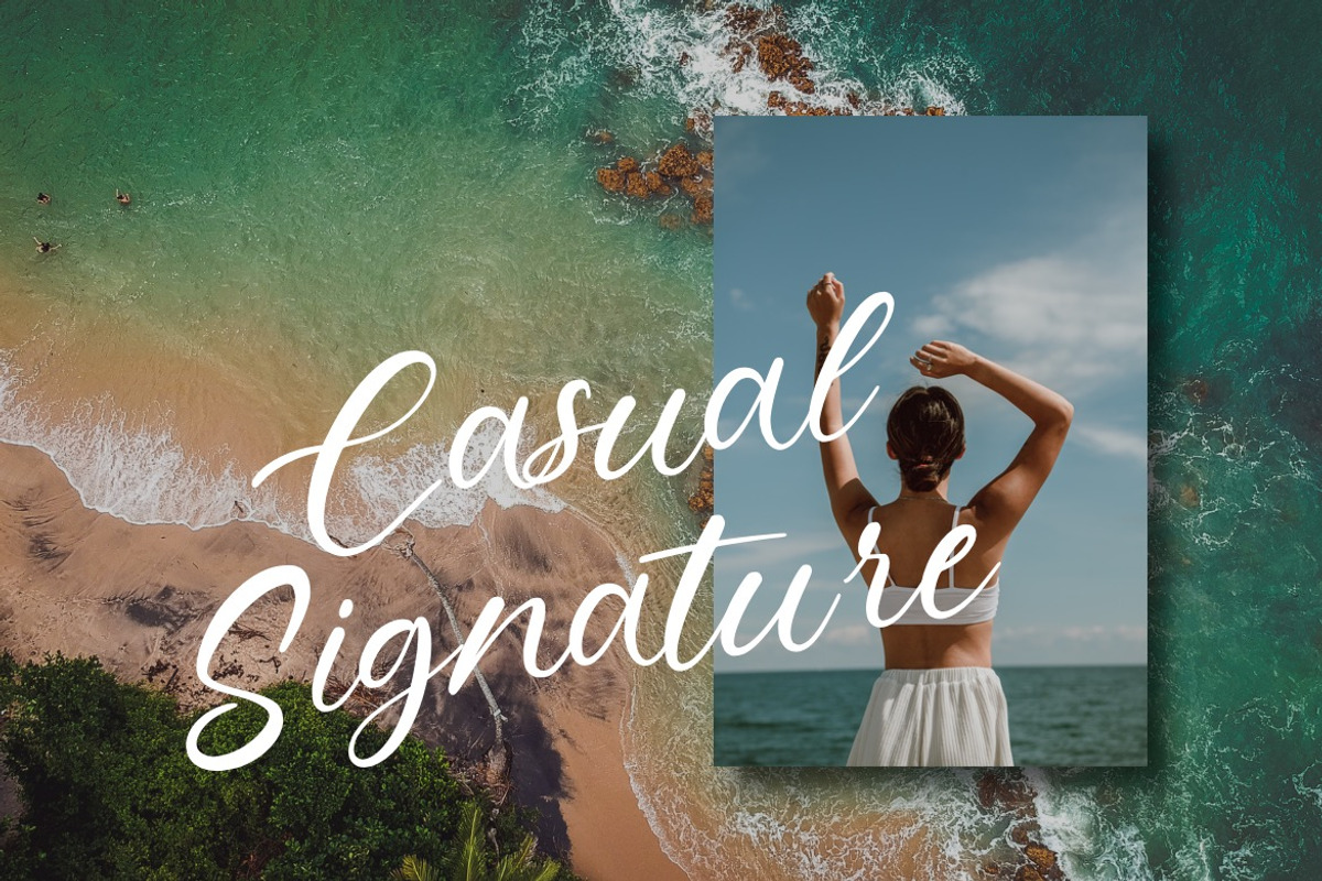 Sehfiam - Signature Casual Font, a Script Font by Dhabee (Photo 11 of 15)