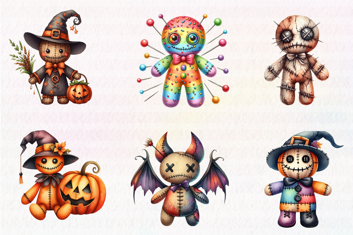 Halloween Voodoo Doll Clipart, an Illustration by CreationArt (Photo 5 of 5)