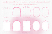 Pink Watercolor Hand-Drawn Frames, an Object Graphic by Solo Art Original (Thumbnail 4 of 14)