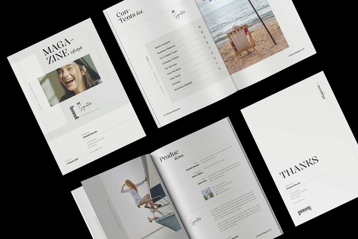 The Lifestyle Magazine Template, a Magazine Template by NorthPeak (Photo 2 of 13)