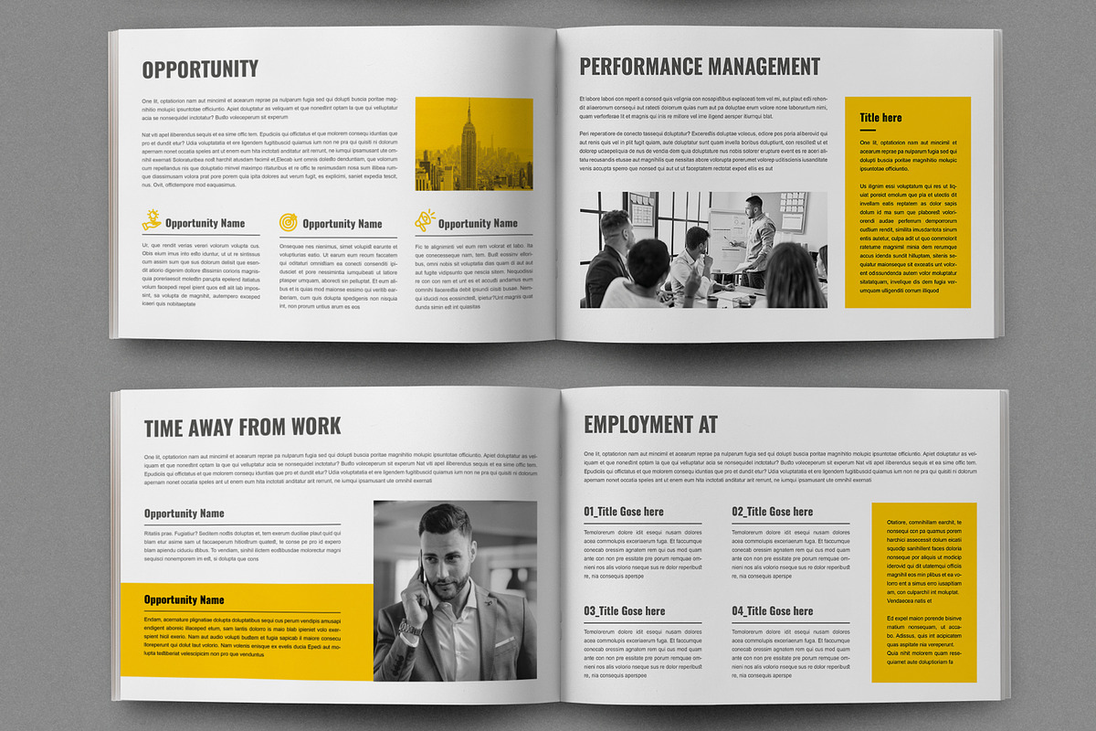 Employee Handbook Brochure Design