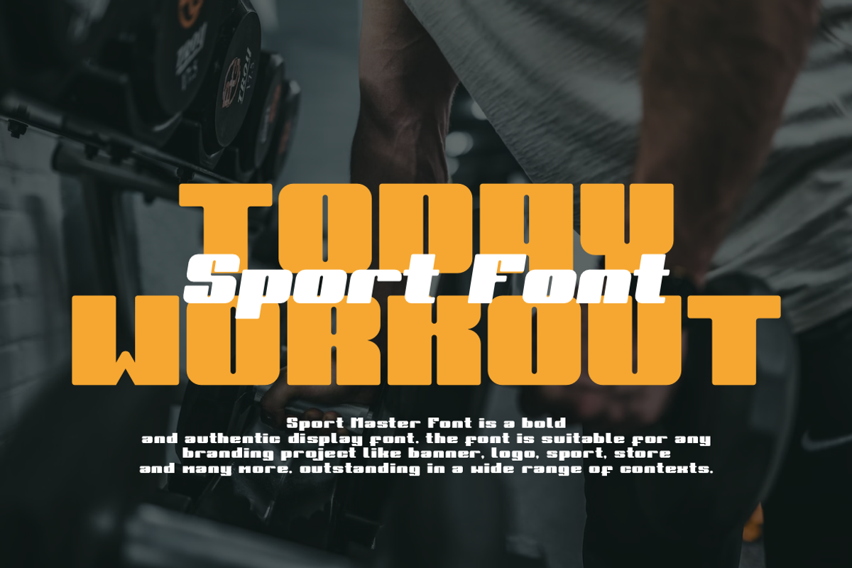 Sport Master Font, a Sans Serif Font by QR Design Studio (Photo 3 of 12)