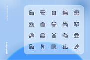 Workplace Icon Set, an Outline Icon by Nathaya Studio (Thumbnail 2 of 2)