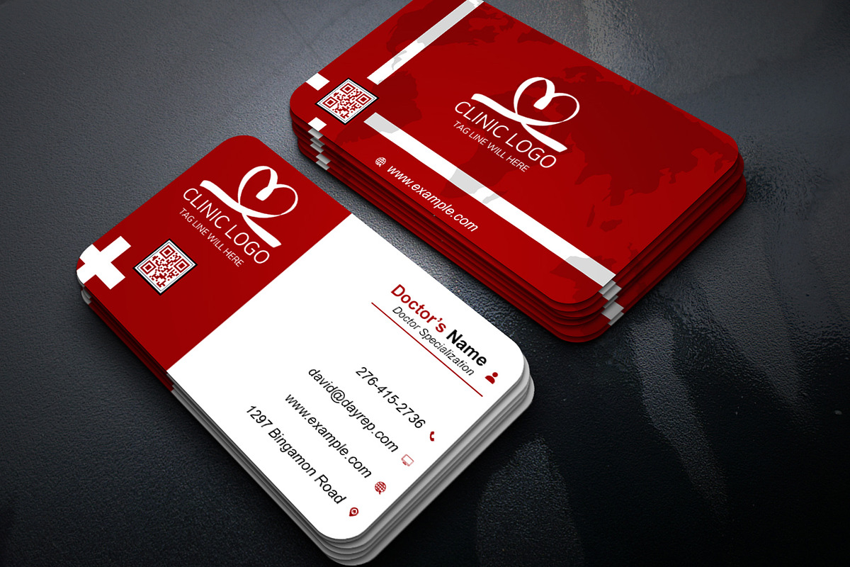 Business Card Medical PSD preview 3
