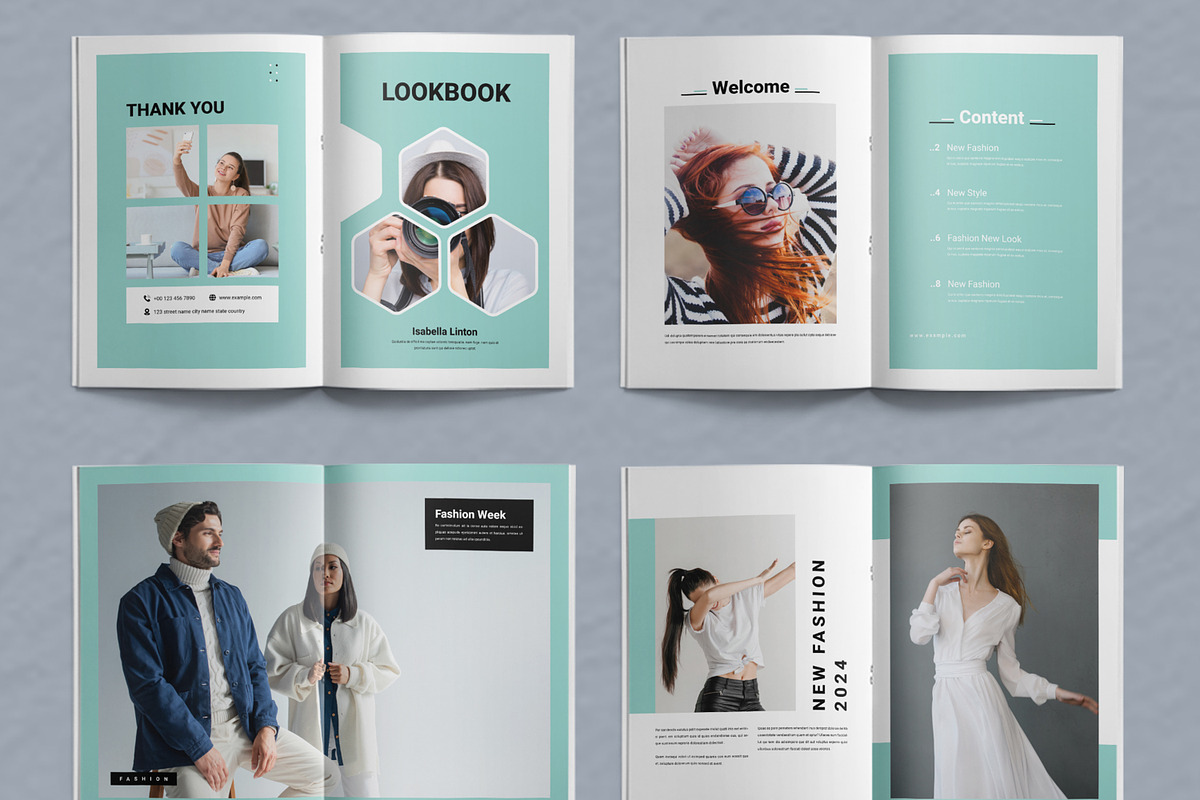 Minimal Fashion Lookbook Template, a Magazine Template by ContestDesign (Photo 2 of 3)
