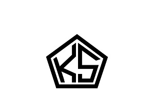 KS Logo Design Vector Template