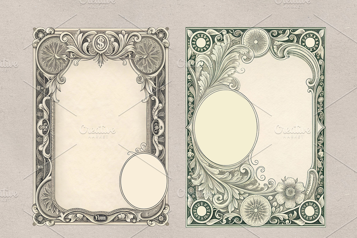 Vintage Decorative Borders & Frames, a Decorative Illustration by MRI STUDIO (Photo 10 of 34)