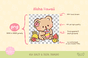 Aloha Hawaii Bear Clipart Collection, an Animal Illustration by Blumensdiary (Thumbnail 3 of 6)