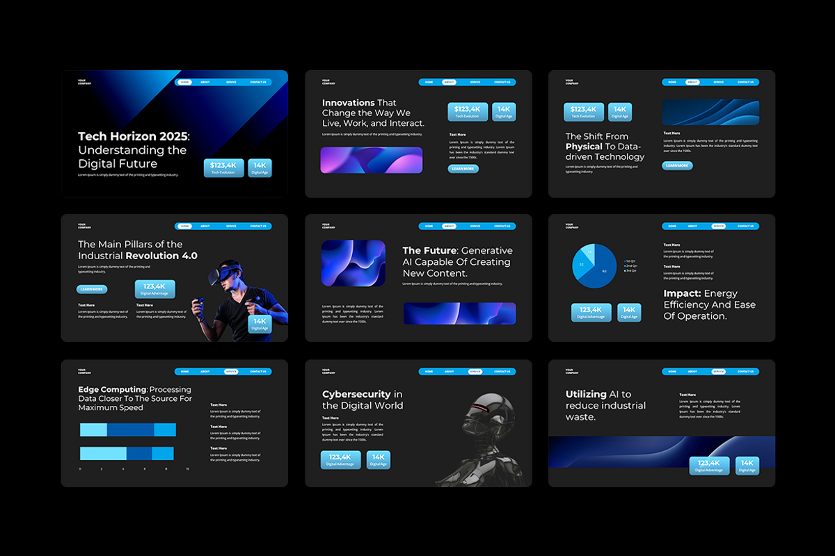 Technology - Keynote Template, a Presentation Template by Iqsiart Studio (Photo 2 of 3)