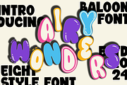 Airy Wonders - Balloon Font, a Font by PutraCetol Studio (Thumbnail 1 of 11)