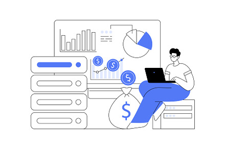 Data monetization abstract concept, an Illustration by Visual Generation