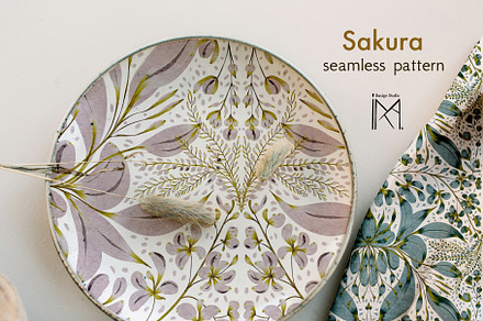 Sakura Floral Repeated Patterns