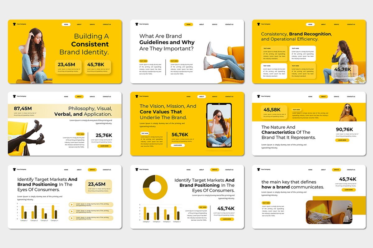 Brand Guidelines - Keynote Template, a Presentation Template by Iqsiart Studio (Photo 2 of 3)