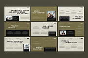 Cream Green Project Proposal PPT, a Presentation Template by graphicook (Thumbnail 2 of 4)