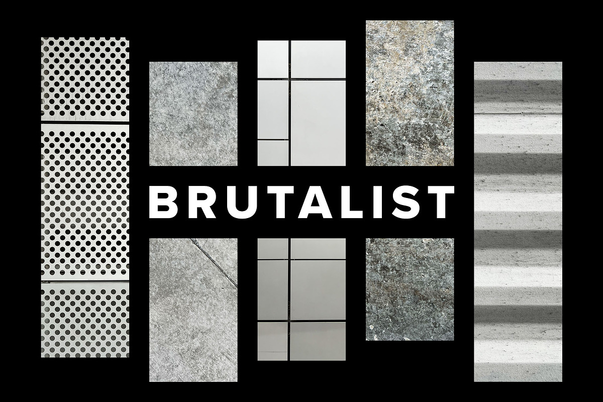 Brutalist Metal & Concrete Textures, a Texture Graphic by Creative Veila (Photo 1 of 10)