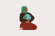 Women and the Environment, a Person Illustration by Mary Long (Thumbnail 6 of 6)
