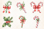 Christmas Candy Cane Clipart, an Illustration by Libby Wishes (Thumbnail 3 of 7)