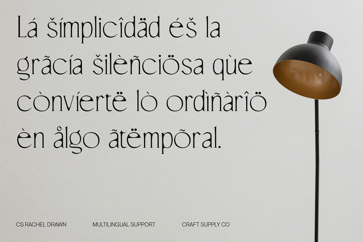 CS Rachel Drawn, a Serif Font by Craft Supply Co. (Photo 4 of 8)