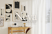 NEVA | Cozy Office Frame Mockup Set, a Household Mockup by SoleilHomeMockups (Thumbnail 1 of 11)