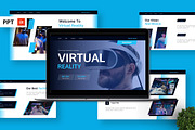 Virtual Reality - Technology PPT, a Presentation Template by Deepslide Studio (Thumbnail 1 of 6)