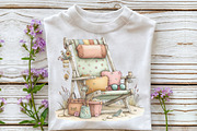 Whimsical Summer Beach Chair Clipart, an Illustration by OK Design (Thumbnail 4 of 6)