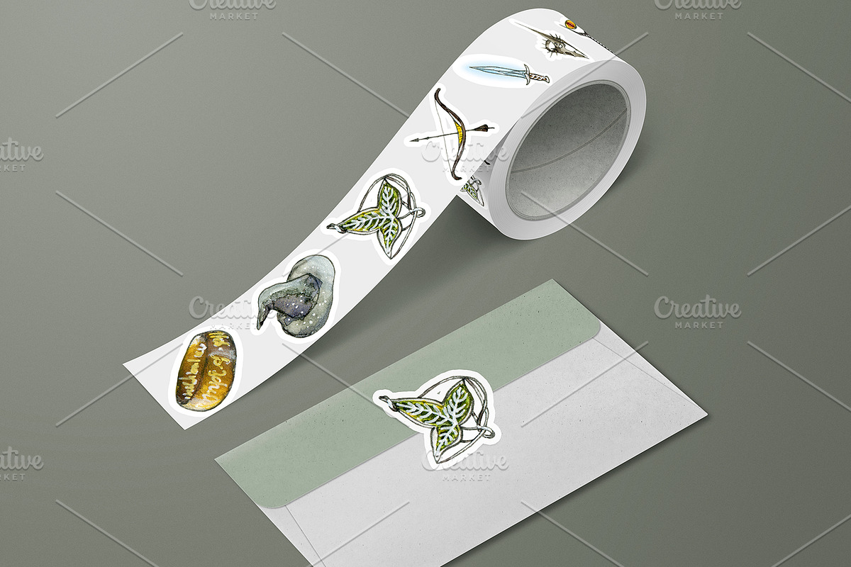 Lord of the Rings Set, an Object Illustration by ⚞ Kind Illustration ⚟ (Photo 3 of 6)