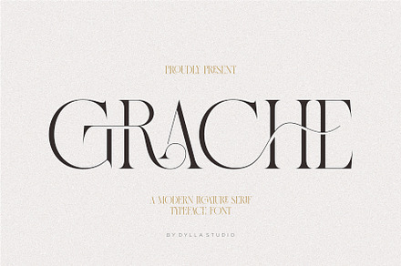 Grache Modern Ligature Serif Typefac