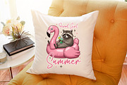 Feral Girl Summer Raccoon Png, an Illustration by Sublimation Artist (Thumbnail 6 of 6)