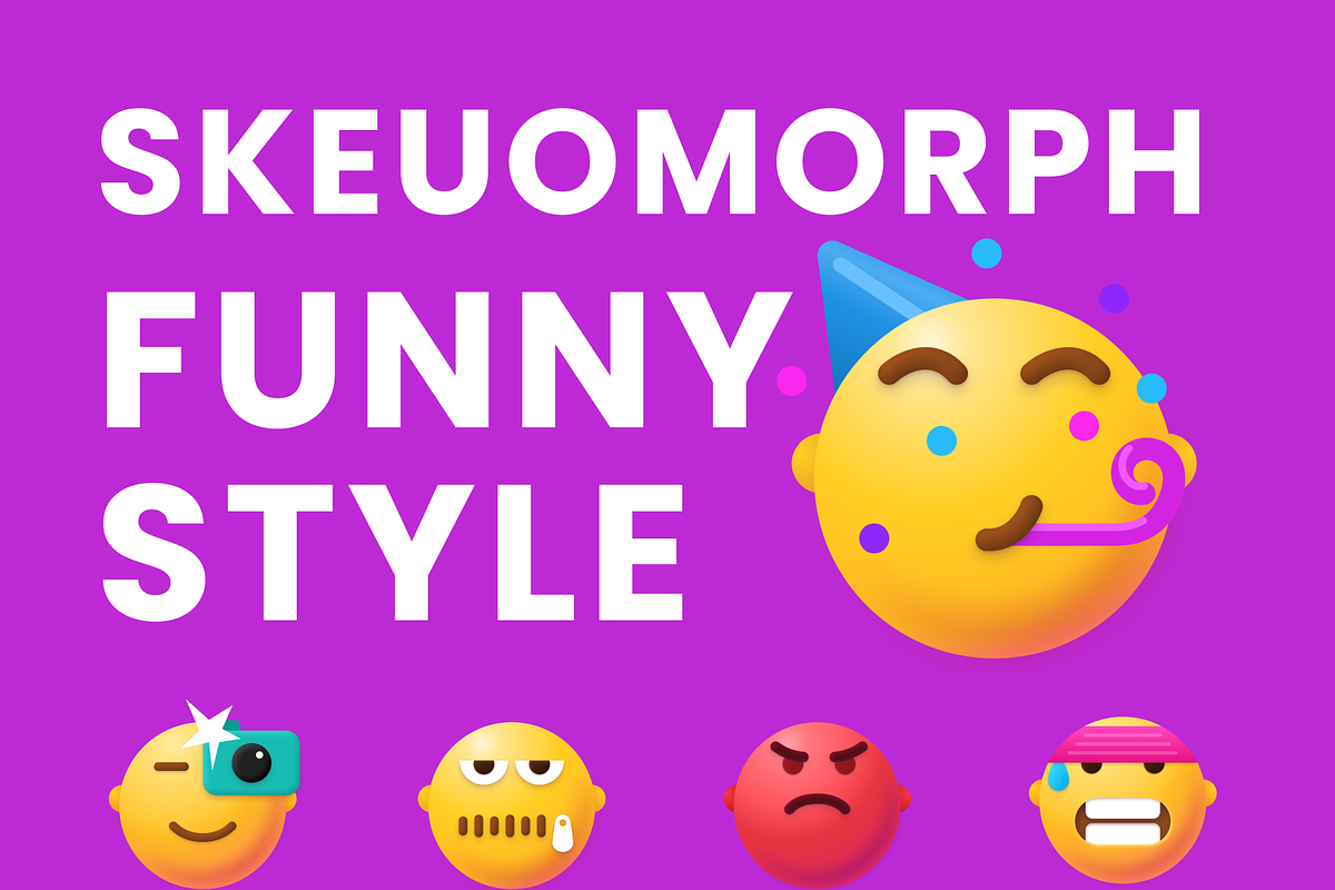 Vivid Emojis Icons Pack, an Outline Icon by Amazing Custom Icons (Photo 3 of 7)