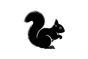Squirrel Silhouette Vector Bundle, an Illustration by yasushie (Thumbnail 9 of 48)