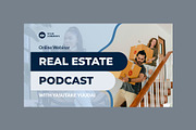 Podcast Youtube Thumbnail Template, a Social Media Template by hekenostudio (Thumbnail 3 of 4)
