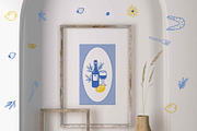 Mediterranean Amalfi Style Poster, an Illustration by Imaginary Party (Thumbnail 2 of 9)