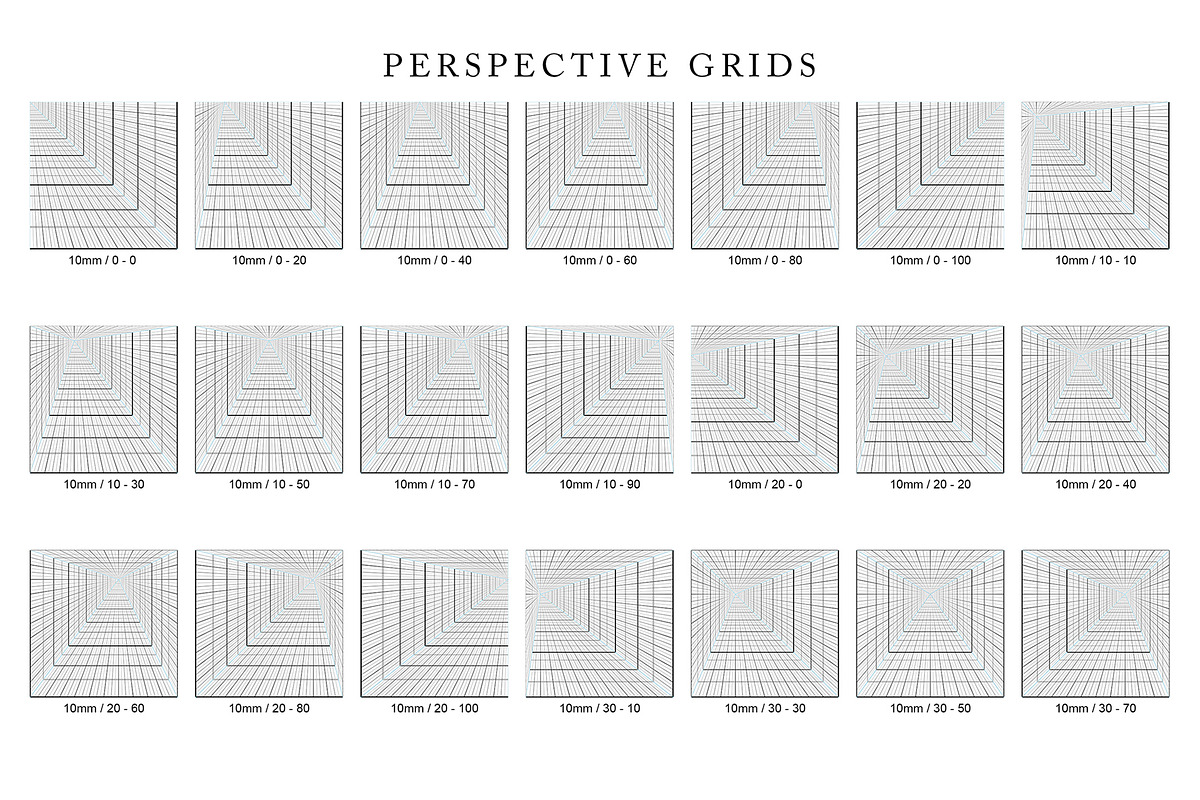 Perspective Grids Vol 1, a Background Graphic by Honnum Graphic Art (Photo 6 of 9)