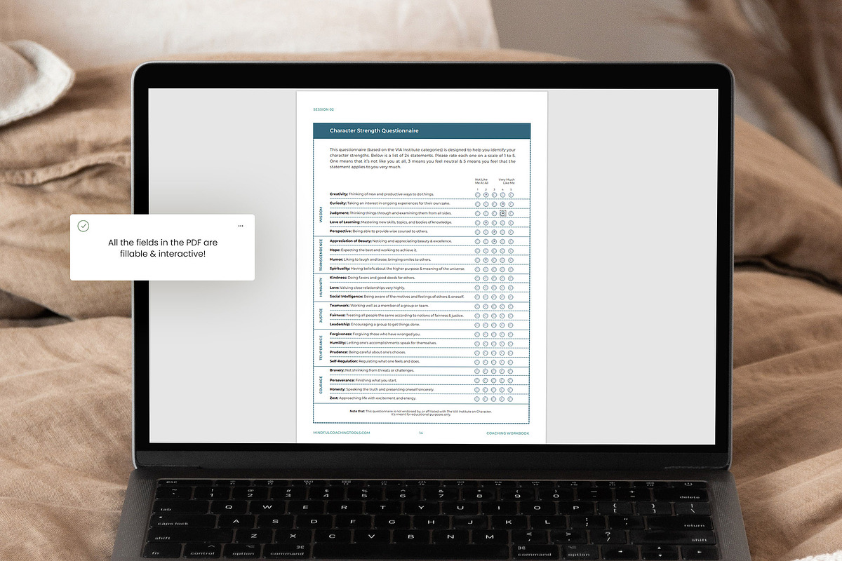 6 Session Coaching Workbook, a Templates & Theme by AndrewPixel