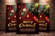 Merry Christmas Party Flyer, a Flyer Template by MergeIdea (Thumbnail 1 of 3)