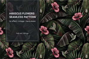 Tropical Vintage Patterns Set