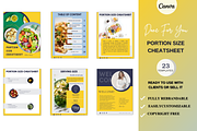 Portion Size Cheatsheet, a Books & Magazine Mockup by Millennials Marketing (Thumbnail 1 of 7)