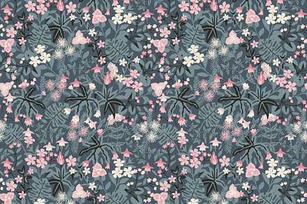 Seamless South American flowers