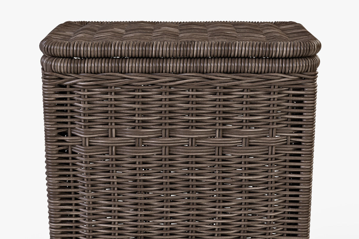 Wicker Laundry Hamper 08 Brown, an Object 3D Model by Markelos (Photo 3 of 10)